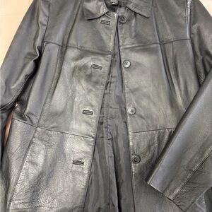 New York & Company Black Leather Jacket